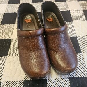 Dansko Brown Leather Clogs